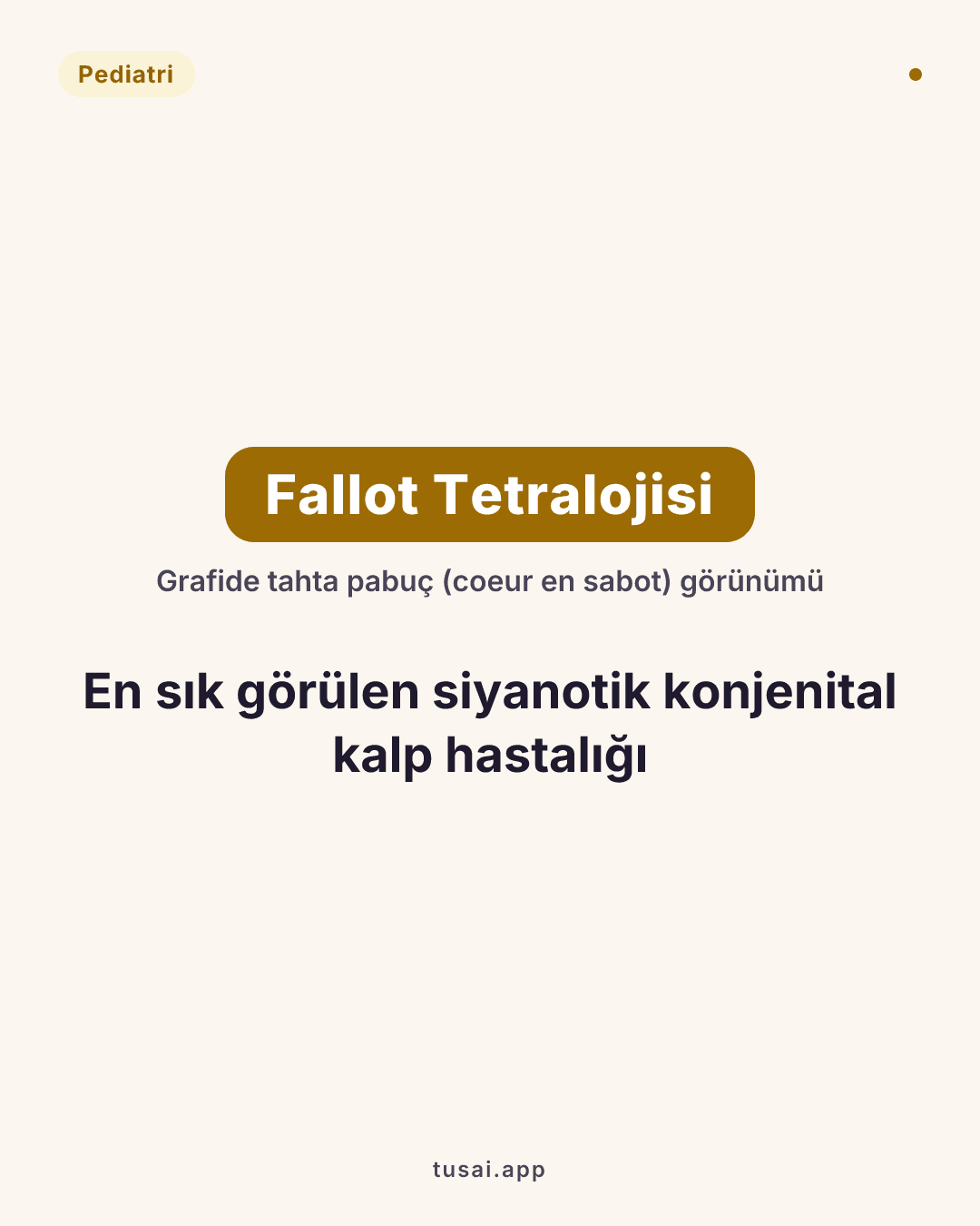 Fallot Tetralojisi (TOF): En sık görülen siyanotik konjenital kalp hastalığıdır. Grafide tahta pabuç (coeur en sabot) görünümü verir.
